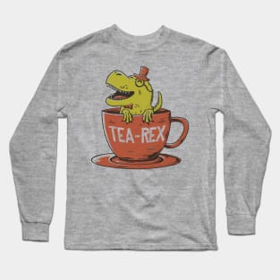 Tea-Rex - Cute Cup Dinosaur Gift Long Sleeve T-Shirt